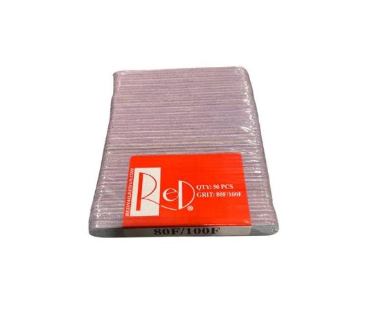 Picture of US NAIL RED FILE REGULAR 80/100