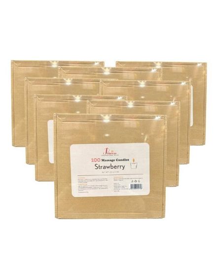 Picture of IPRINCESS 100 MASSAGE CANDLES STRAWBERRY CASE OF 8 BOX