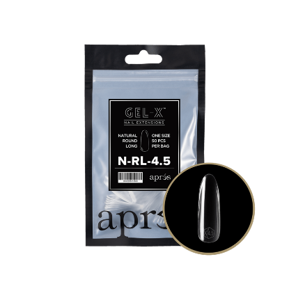 Picture of APRES GEL-X NATURAL ROUND LONG REFILL-4.5 (50PCS)
