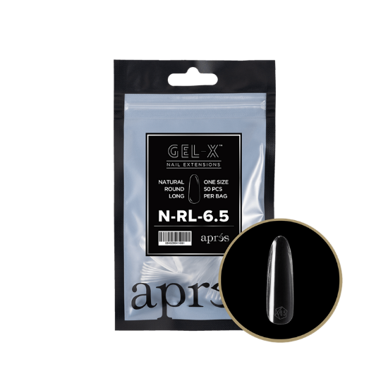 Picture of APRES GEL-X NATURAL ROUND LONG REFILL-6.5 (50PCS)