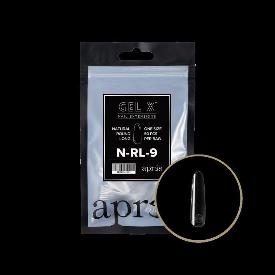 Picture of APRES GEL-X NATURAL ROUND LONG REFILL-9 (50PCS)