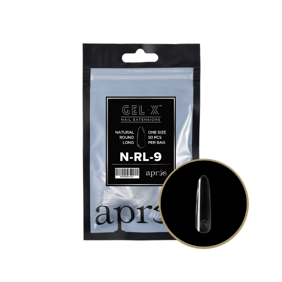 Picture of APRES GEL-X NATURAL ROUND LONG REFILL-9 (50PCS)