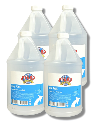 Picture of 168 NAIL SUPPLY IPA 70% ISOPROPLE ALCOHOL CASE  CASE OF 4 GALLONS