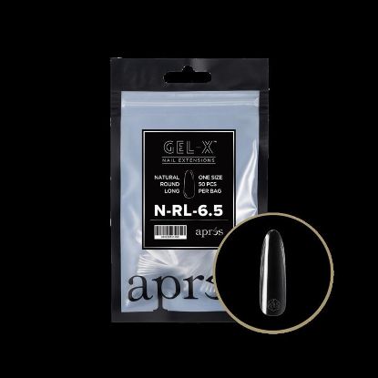 Picture of APRES GEL-X NATURAL ROUND LONG REFILL-6.5 (50PCS)