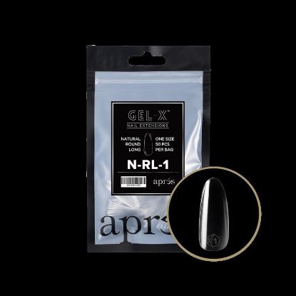 Picture of APRES GEL-X NATURAL ROUND LONG REFILL-1 (50PCS)