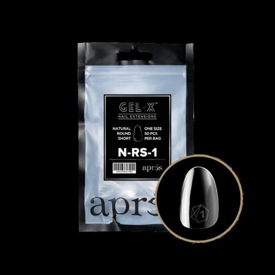 Picture of APRES GEL-XÂ® NATURAL ROUND SHORT TIP REFILL BAG-1 50 PCS