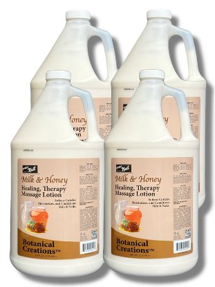 Picture of PRO NAIL MILK & HONEY MASSAGE LOTION CASE OF 4 - 1 GALLONS