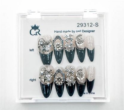 Picture of CROWN HAND PAINTED PRESS-ON NAILS - STYLE 29312