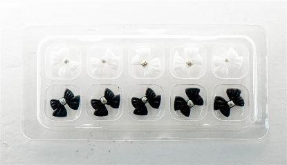 Picture of NEW FASHION BLACK & WHITE BOW CHARMS STYLE 2