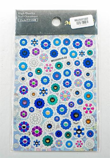 Picture of MEIGUIMEI BLUE SMILEY FLOWER STICKER