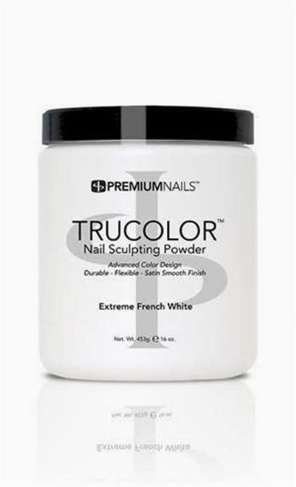 Picture of PREMIUMNAILS TRUCOLOR EXTREME FRENCH WHITE ACRYLIC POWDER 16OZ