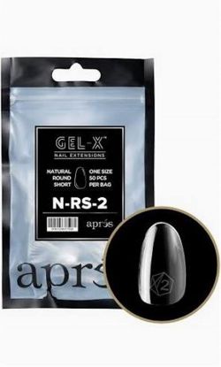Picture of APRES GEL-XÂ® NATURAL ROUND SHORT TIP REFILL BAG-2 50 PCS