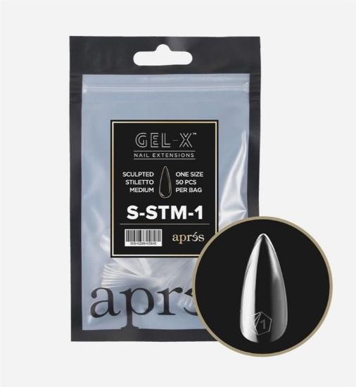 Picture of APRES GEL-X SCULPTED STILETTO MEDIUM REFILL-1 (50PCS)