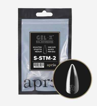 Picture of APRES GEL-X SCULPTED STILETTO MEDIUM REFILL-2 (50PCS)