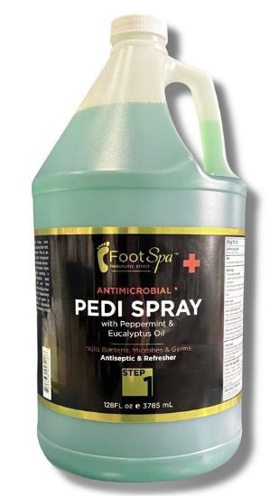 Picture of FOOTSPA PEDI SPRAY ANTISEPTIC MINT & EUCALYPTUS 1 GALLON