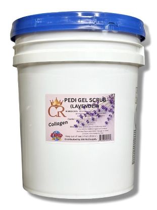 Picture of CROWN COLLAGEN PEDI GEL SCRUB 5 GAL - LAVENDER