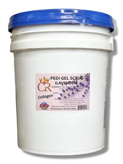 Picture of CROWN COLLAGEN PEDI GEL SCRUB 5 GAL - LAVENDER