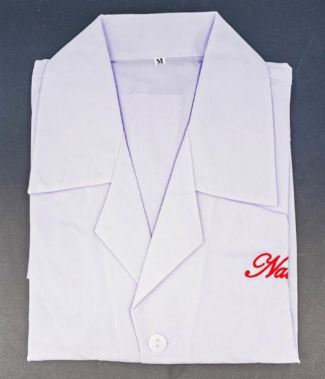 Picture of WHITE BUTTON SHIRT NAILS MEDIUM