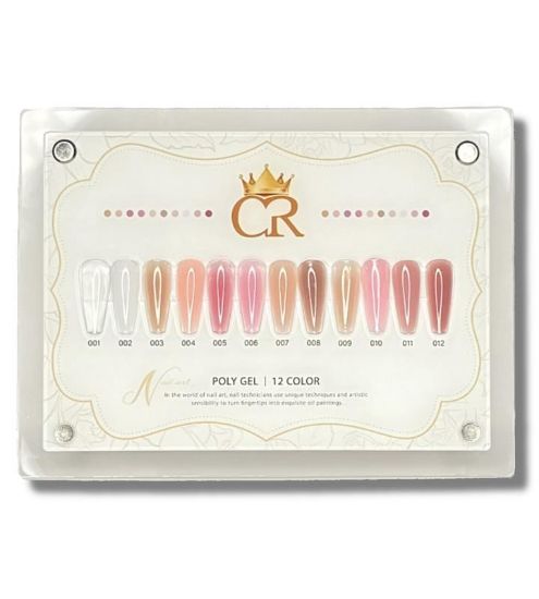Picture of CROWN POLY GEL SET OF 12 COLORS - 60ML