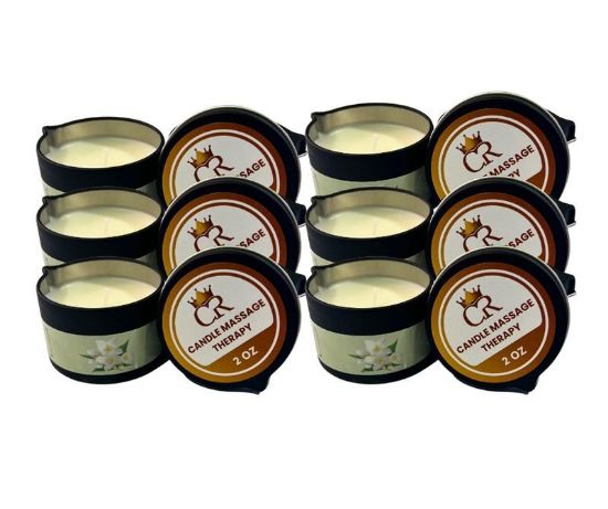 Picture of CROWN MASSAGE CANDLE VANILLA 12PCS