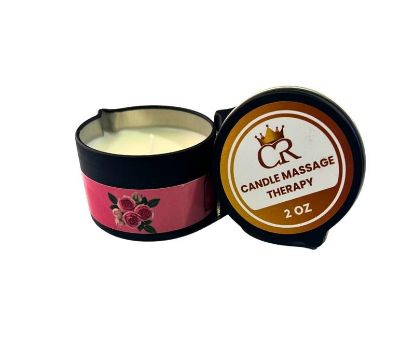 Picture of CROWN MASSAGE CANDLE ROSE SINGLE