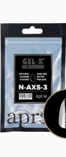 Picture of APRES NATURAL ALMOND EXTRA SHORT - SIZE 3 (50PCS)