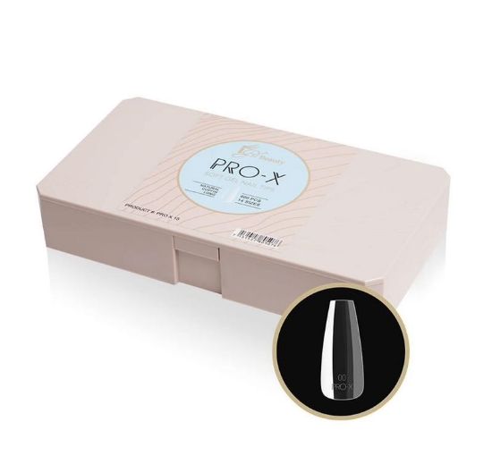 Picture of IGEL PRO-X SOFT GEL TIPS NATURAL COFFIN LONG 600 PCS