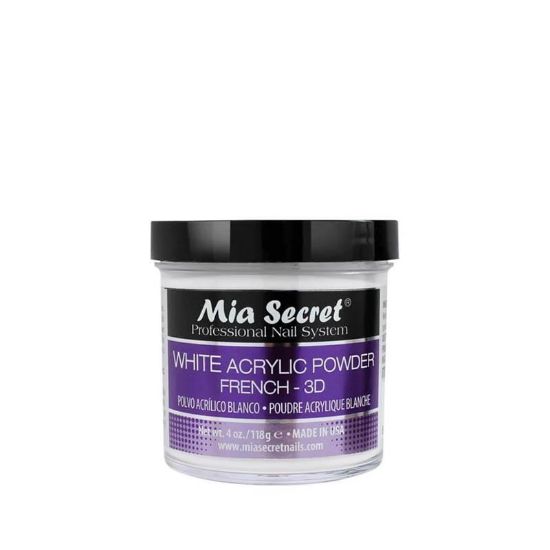 Picture of MIA SECRET WHITE FRENCH 3D ACRYLIC POWDER 4 OZ