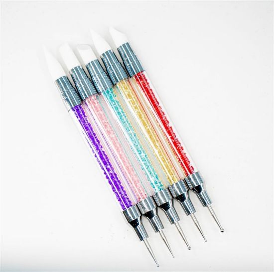 Picture of CROWN DOUBLE SIDED SILICONE APPLICATOR AND DOTTING TOOL 5PCS CR-45