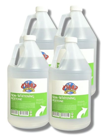 Picture of 168 NAIL SUPPLY NON-WHITENING ACETONE CASE  CASE OF 4 GALLONS