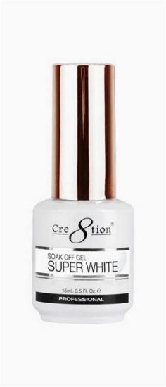 Picture of CRE8TION SOAK OFF GEL SUPER WHITE
