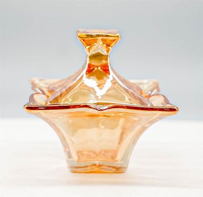 Picture of WIDE PETAL GLASS JAR CHAMPAGNE