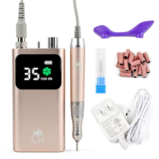 Picture of CROWN PORTABLE ELECTRIC NAIL DRILL - SILVER