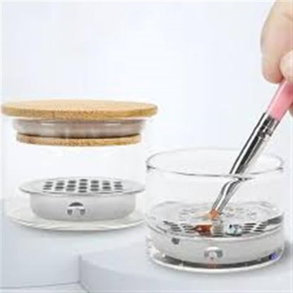 Picture of NAIL BRUSH CLEANING JAR WITH METAL FILTER