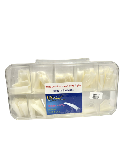 Picture of US NAIL NATURAL STRAIGHT TIP BOX