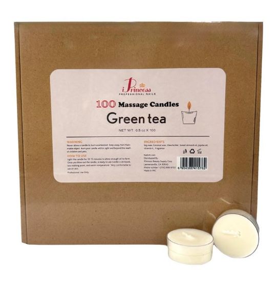 Picture of IPRINCESS 100 MASSAGE CANDLES GREEN TEA 100PCS