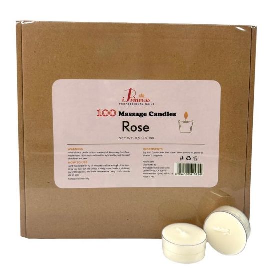 Picture of IPRINCESS 100 MASSAGE CANDLES ROSE 100PCS