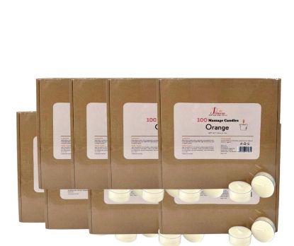 Picture of IPRINCESS 100 MASSAGE CANDLES ORANGE CASE OF 8 BOX