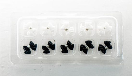 Picture of NEW FASHION BLACK & WHITE BOW CHARMS STYLE 2