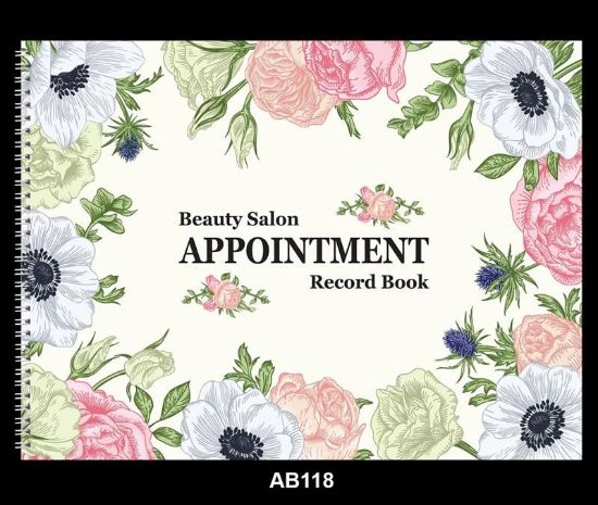 Picture of BERKELEY  SALON APPOINTMENT BOOK FLOWER STYLE 8 COLUMN