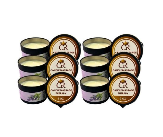 Picture of CROWN MASSAGE CANDLE LAVENDER 12PCS