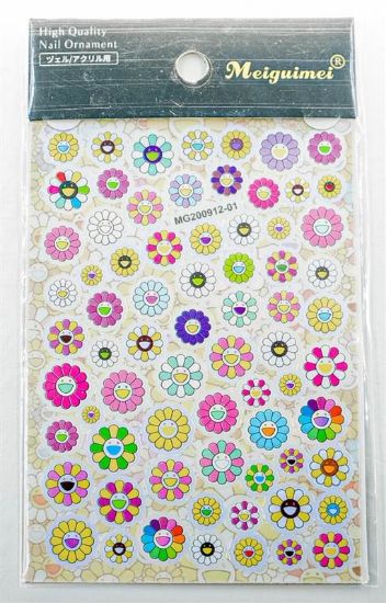 Picture of MEIGUIMEI PINK YELLOW SMILEY STICKER