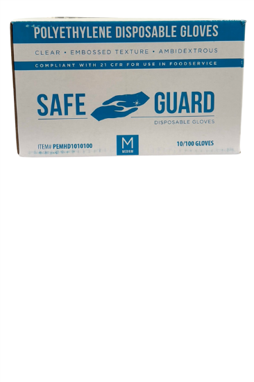 Picture of POLYETHYLENE DISPOSABLE GLOVES 1000PCS SINGLE BOX