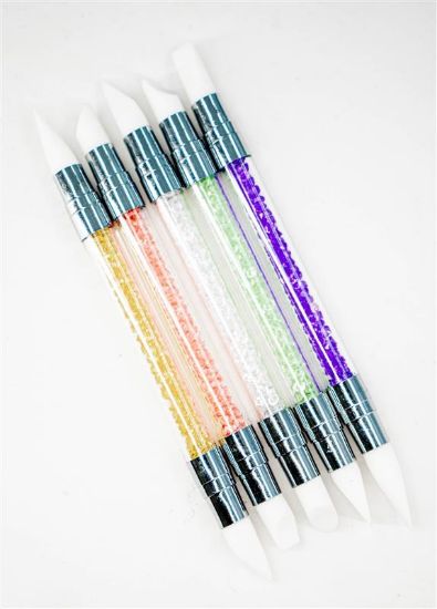 Picture of CROWN DOUBLE SIDED SILICONE APPLICATOR 5PCS CR-44